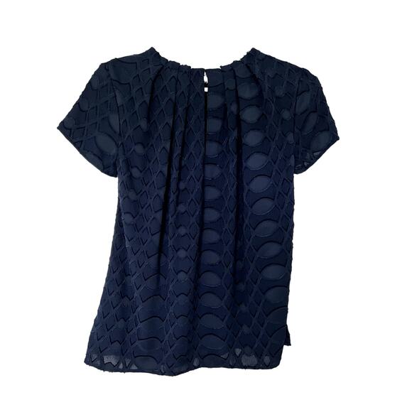 Ann Taylor Women's Top Dark Navy Blue S - Picture 2 of 9